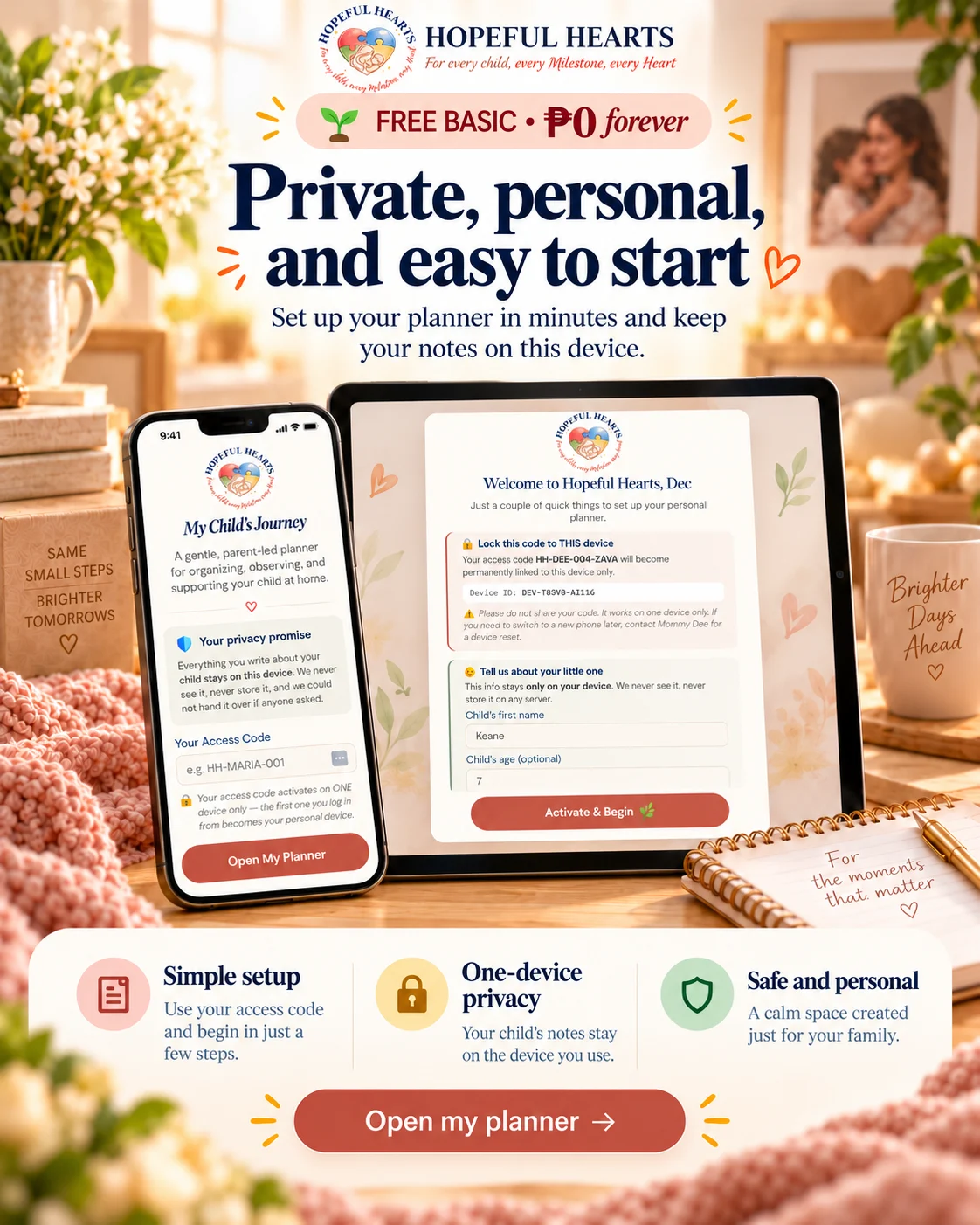 Getting started — Free Basic planner preview
