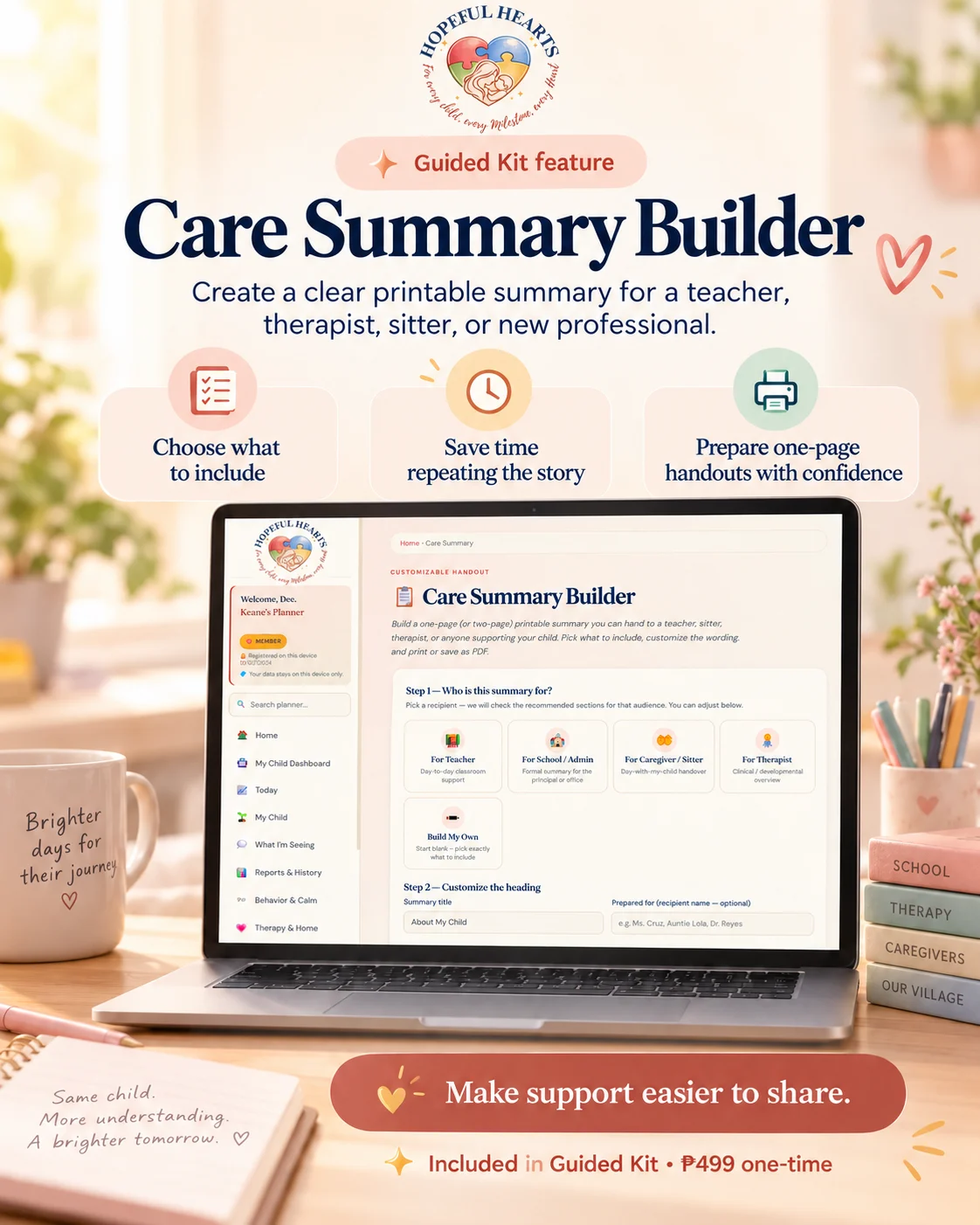 Care Summary Builder — Guided Kit planner preview