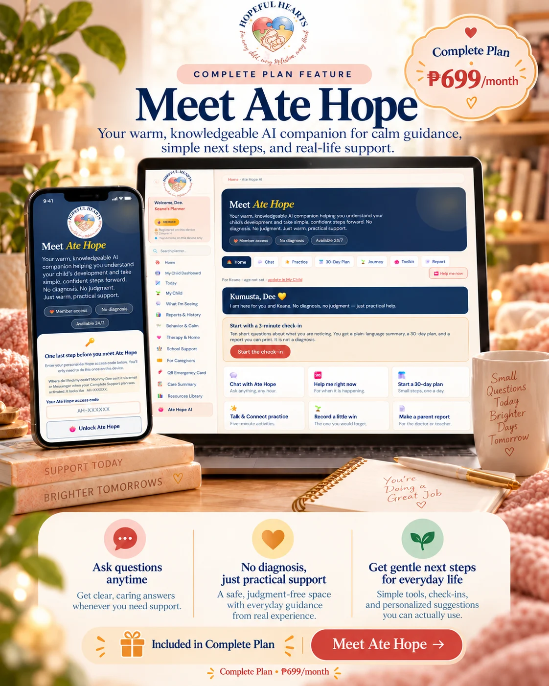 Meet Ate Hope — Complete Support planner preview
