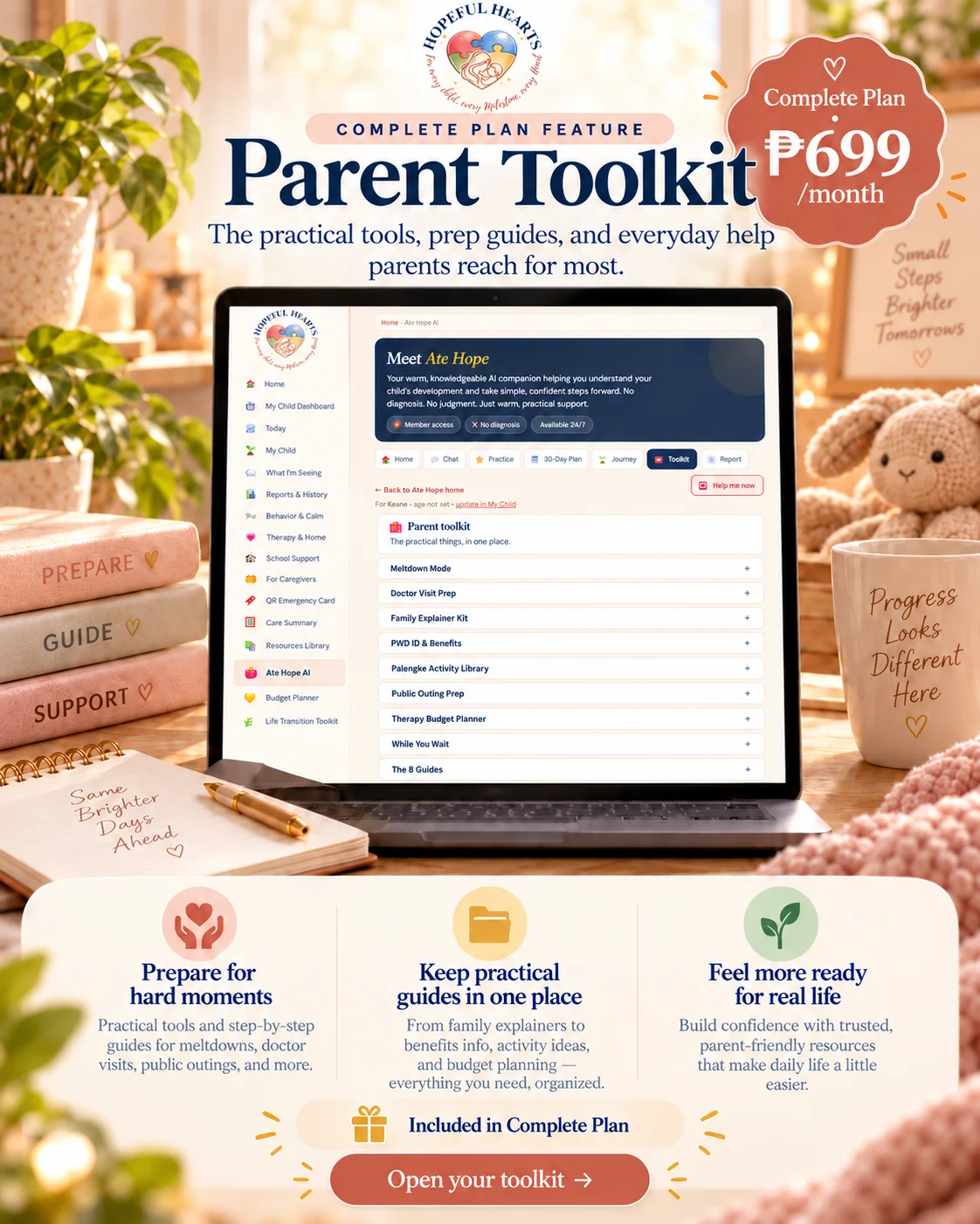 Parent Toolkit — Complete Support planner preview