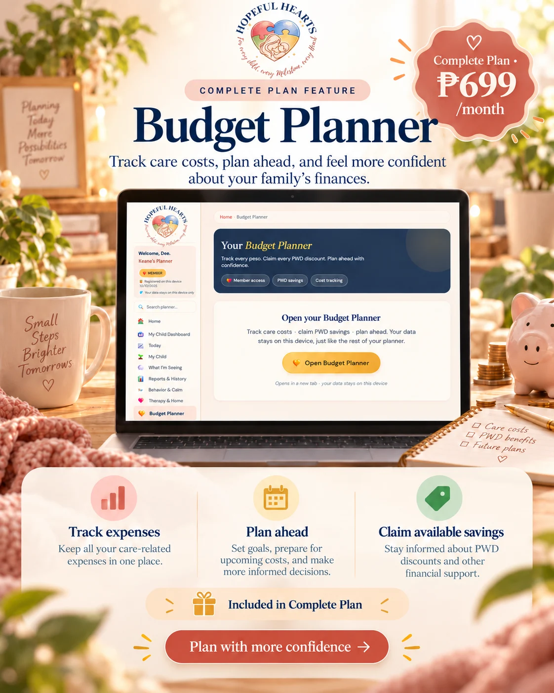 Budget Planner — Complete Support planner preview