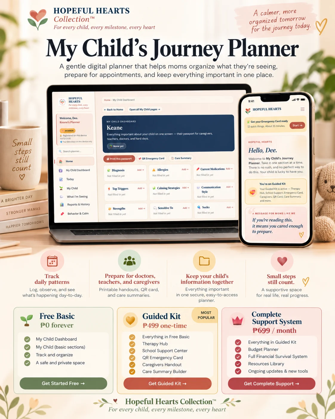 My Child’s Journey Planner comparison pricing and included features